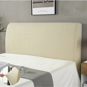 Headboard Cover,Headboard Protective Cover Dustproof Washable Headboard Cover Full Pack 360° Beige 150cm Suitable for 140-170cm Headboard - Alwaysh