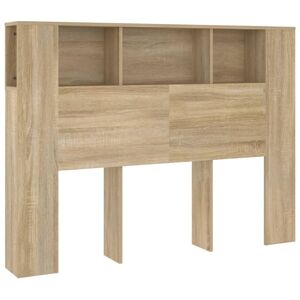 BERKFIELD HOME Mayfair Headboard Cabinet Sonoma Oak 140x18.5x104.5 cm