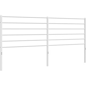 Metal Headboard White 200 cm Vidaxl White