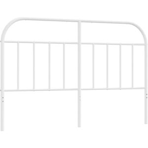 Metal Headboard White 150 cm Vidaxl White