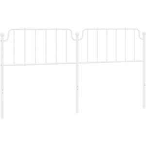 Metal Headboard White 200 cm Vidaxl White