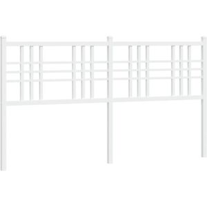 Metal Headboard White 160cm vidaXL