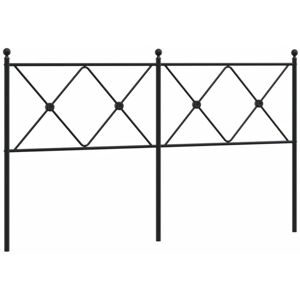 Vidaxl - Metal Headboard Black 160cm Black