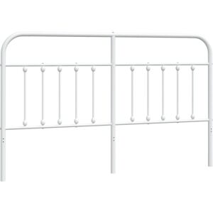 Metal Headboard White 160 cm Vidaxl White