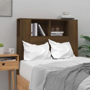 Headboard Cabinet Brown Oak 100x18.5x104.5 cm - Royalton