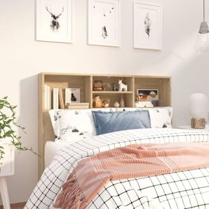 Headboard Cabinet Sonoma Oak 120x19x103.5 cm - Royalton