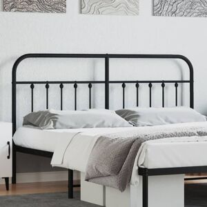 Metal Headboard Black 160 cm - Royalton