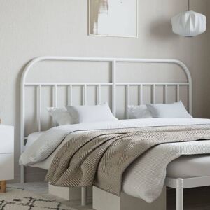 Metal Headboard White 160 cm - Royalton