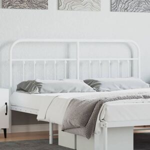 Metal Headboard White 160 cm - Royalton