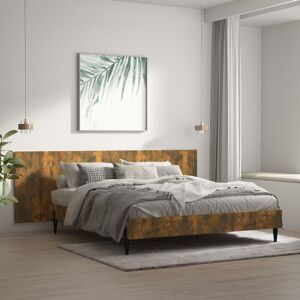 Wall Headboard Smoked Oak 240x1.5x80 cm Engineered Wood - Royalton