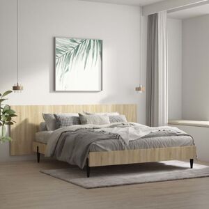 Wall Headboard Sonoma Oak 240x1.5x80 cm Engineered Wood - Royalton