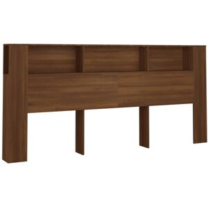 (brown oak) vidaXL Headboard Cabinet Bed Headboard Indoor Bedroom Furniture Mult