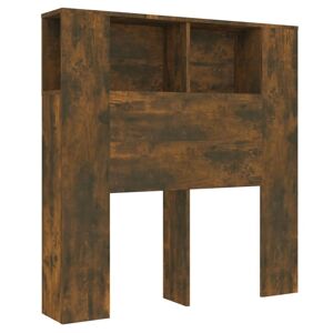 (smoked oak) vidaXL Headboard Cabinet Indoor Bookcase Headboard Furniture Multi