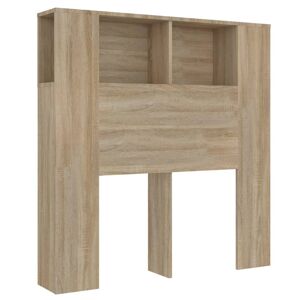 (sonoma oak) vidaXL Headboard Cabinet Indoor Bookcase Headboard Furniture Multi