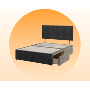 Emma Divan Bed 180x200 Dark Grey