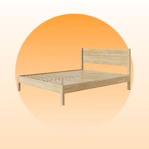 Emma Wooden Bed 150x200cm - 2 Drawers