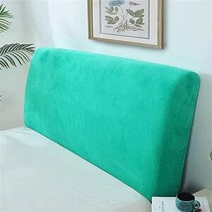 NICEQT Bed Headboard Cover/Slipcover, Velvet Stretch Bed Head Cover For Single/King/Double Bed Backrest Dustproof Protective Cover Headboards Decoration (Color : Green1, Size : 220cm)