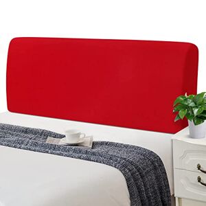 Jaotto Bed Headboard Slipcover Stretch Bed Headboard Cover for King Sized Bed All-Inclusive Spandex Headboard Protector Cover(150-170cm,Red)