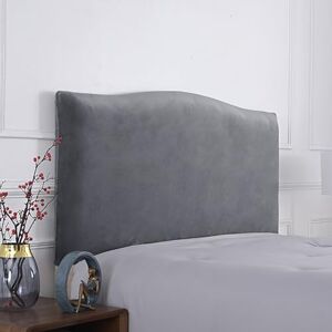 WSKCXHD King Queen Full Size Headboard Cover Washable Stretch Slipcover Universal Fit for Bedroom Decoration Single Double King Size Stretchable Headboard Headboard Cover D grey-150cm(59in)