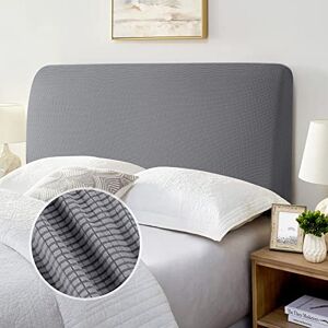 TAOCOCO Bed Headboard Cover, King Size Head Board Cover，Dustproof All-inclusive Elastic Headboard Protection cover, Spandex Jacquard Headboard Cover(Pale Grey，150-170cm)