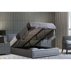 Home Treats Upholstered Ottoman Bed Frame with Storage