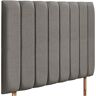 Latitude Run Iseminger Upholstered Headboard gray 76.0 H x 120.0 W x 5.0 D cm