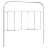 (white, 100 cm) vidaXL Metal Headboard Bed Header Bed Headboard Black Headboard