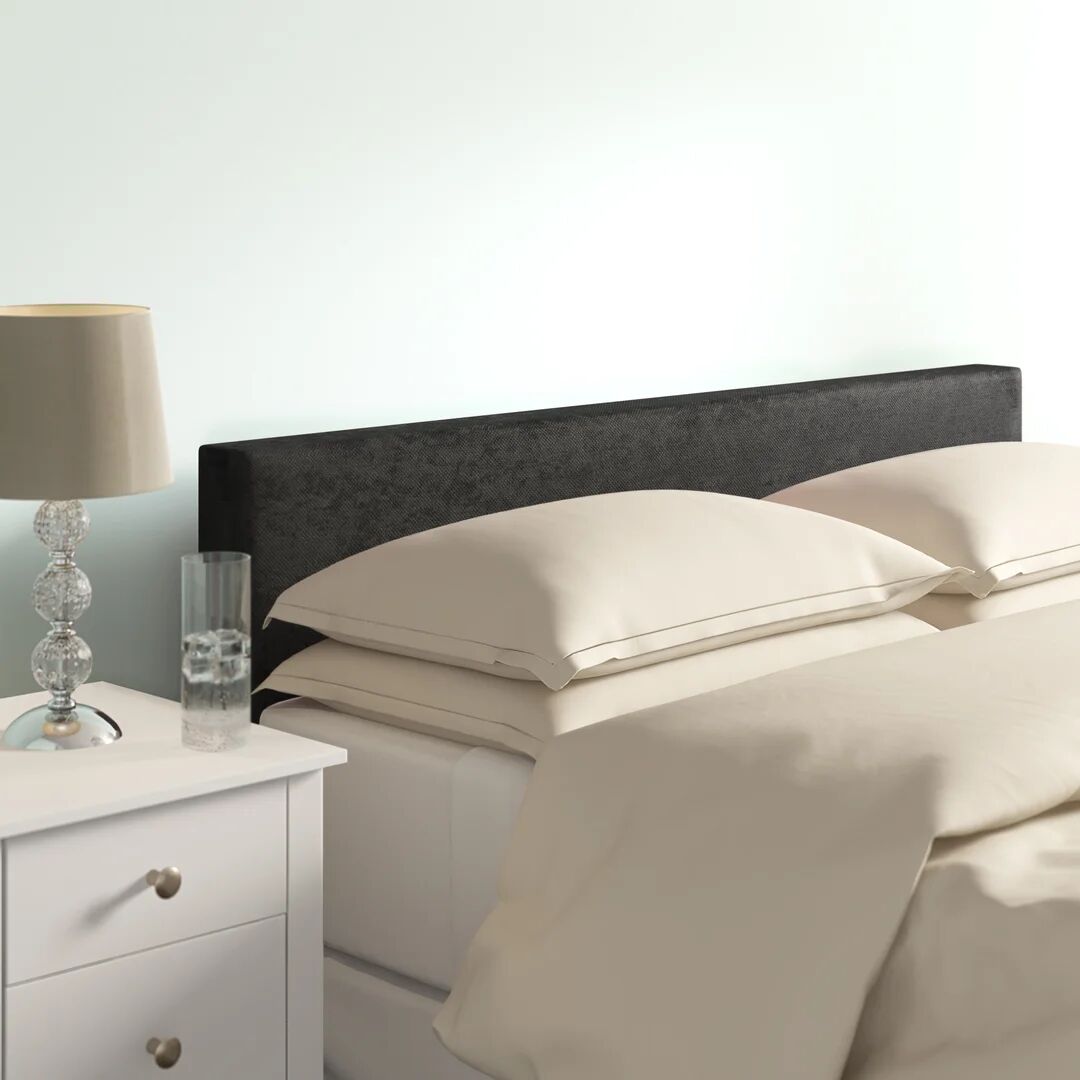 Photos - Bed Frame Rosdorf Park Duvall Upholstered Headboard black 50.0 H x 140.0 W x 11.0 D