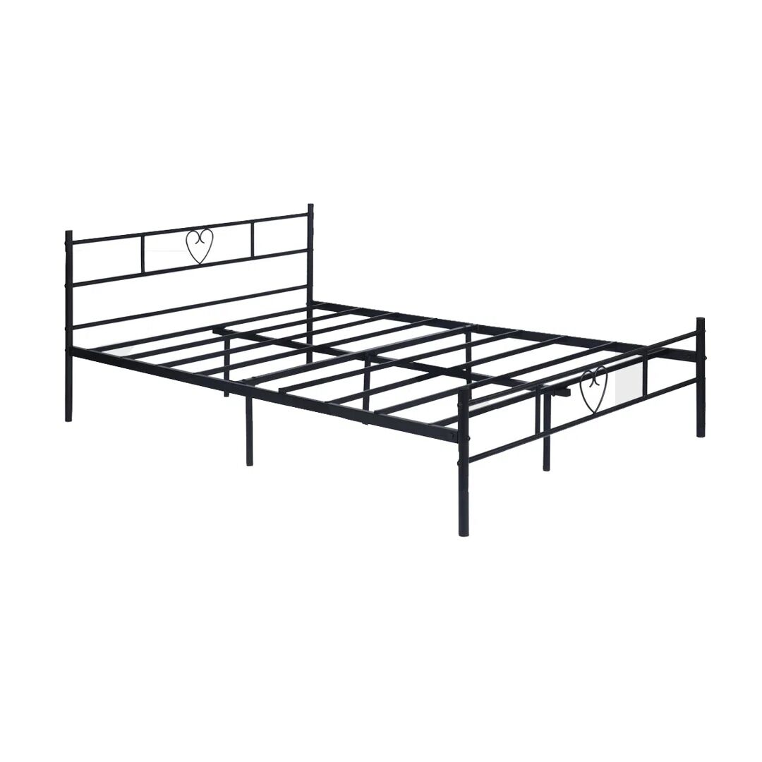 Photos - Bed Frame Three Posts Aaru  black Small Double (4')