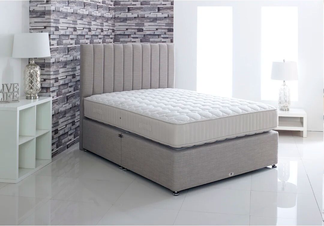 Photos - Bed Frame 17 Stories Pickle Divan Bed brown/white 62.0 H x 135.0 W cm