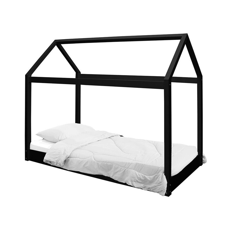 Photos - Bed LPD Parsons 3.0 Single  Black 