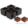 Miles Kimball Wood Bed Risers Set of 4 - Espresso