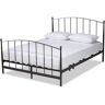 Baxton Studio Lana Black Bronze Full Platform Bed