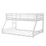 Furniture of America Bowry White Powder Coating Twin Over Full Bunk Bed