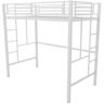 DHP Benjamin Twin Metal Loft Bed, White