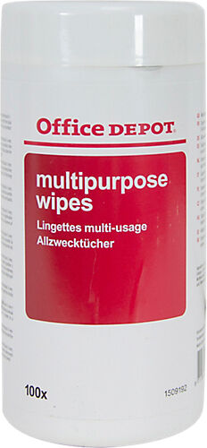 Office Depot Lingettes nettoyantes multifonctions Office Depot Blanc 100 Unités