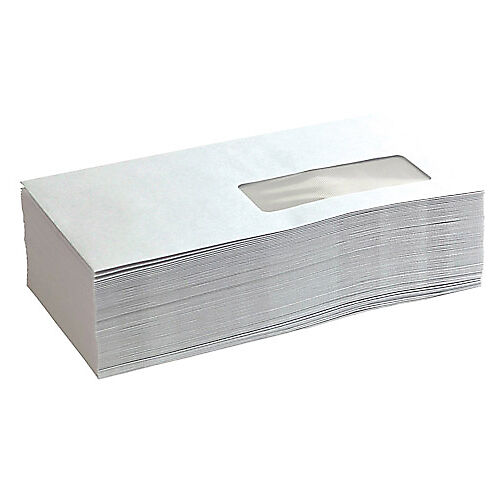 Niceday Enveloppes Niceday DL 80 g/m² Blanc Avec Fenêtre Bande adhésive - 500 Unités