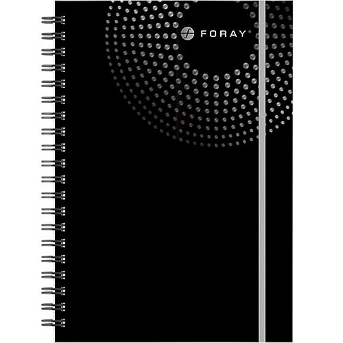 Foray Cahier petits carreaux reliure intégrale Foray Executive A4+ Noir imprimé 160 Pages - 80 Feuilles