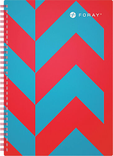 Foray Cahier petits carreaux reliure intégrale Foray Extreme A4 Rouge  turquoise 200 Pages - 100 Feuilles