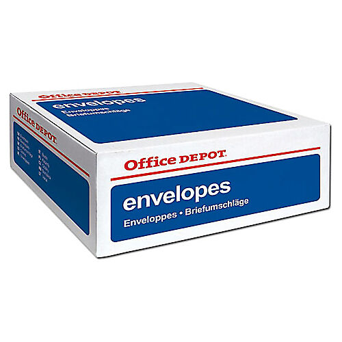 Office Depot Enveloppes Office Depot DL 90 g/m² Blanc Avec Fenêtre Bande adhésive - 500 Unités