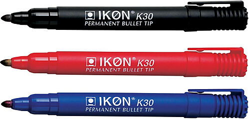 Sans marque Marqueur permanent IKON K30 - 4 / Paquet