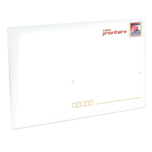 La Poste Enveloppes Prêt-à-poster La Poste Lettre prioritaire 50g Blanc 22 9 x 16 2 cm - 10 Unités