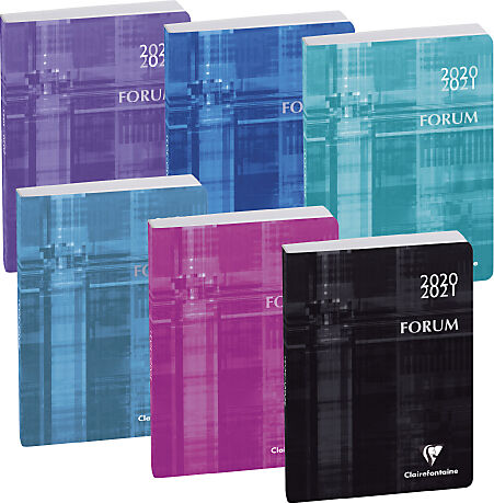 Clairefontaine Agenda scolaire Clairefontaine Forum Metric 1 Jour par page 2020  2021 Assortiment