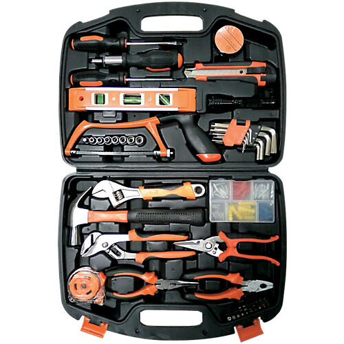 ELAMI Caisse à outils ELAMI 900238 Noir  orange