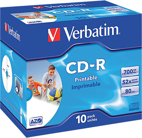 Verbatim CD-R enregistrable Verbatim 700 Mo 52x 10 Unités