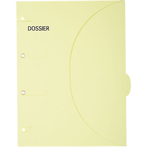 SMARTFOLDER Pochettes perforées SMARTFOLDER Dossier A4 300 g/m² Jaune