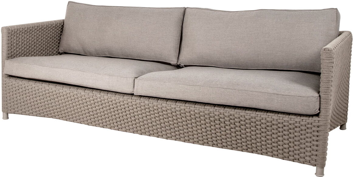 Cane-line - Diamond Outdoor Sofa, 3-Sitzer, taupe