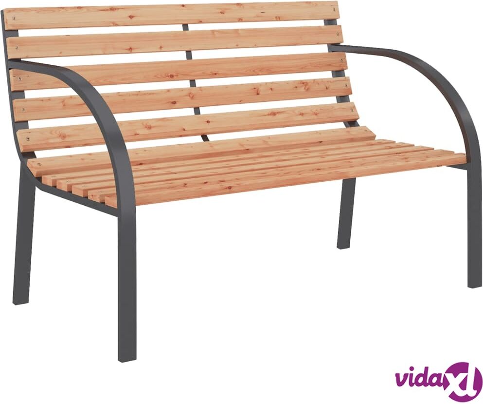 vidaXL Garden Bench 120 cm Wood and Iron