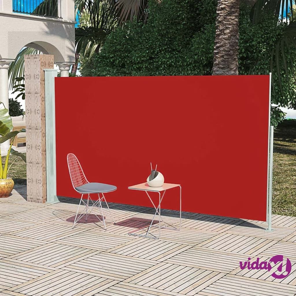 vidaXL Patio Terrace Side Awning 180 x 300 cm Red