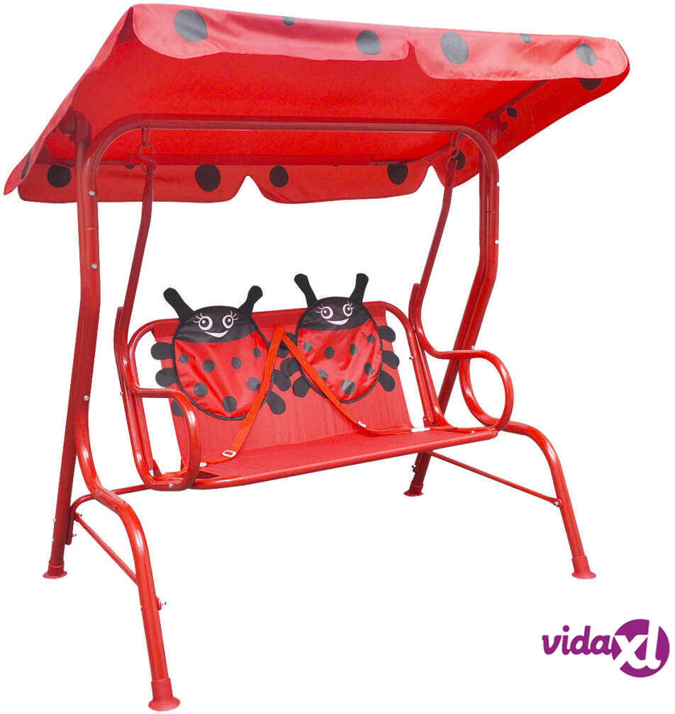 vidaXL Kids Swing Seat Red